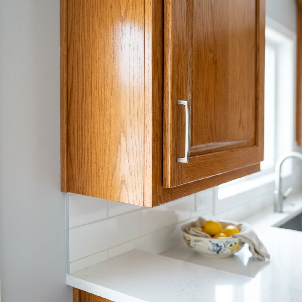 Clean and restored kitchen wood corner after KR Pest Control service